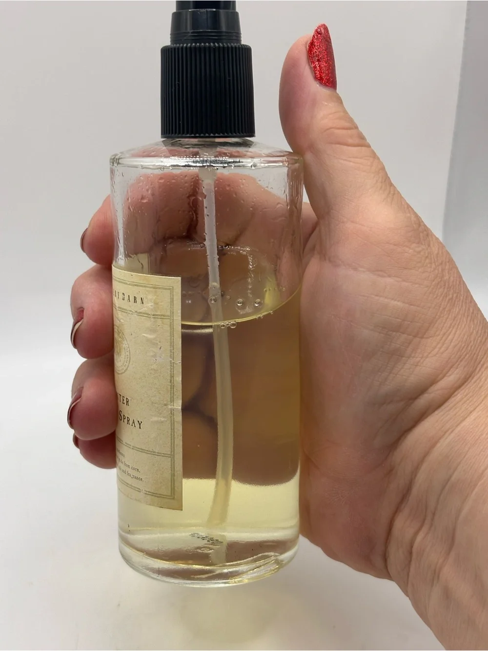 Pottery Barn Discontinued Winter Room Spray 8oz Glass Bottle Essential Oil HTF